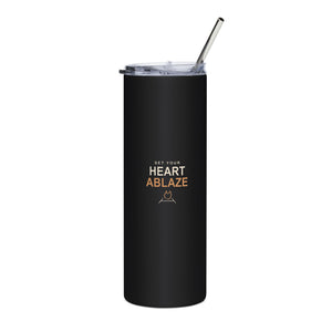 Heart Ablaze Insulated Tumbler 20oz | Inspired by Kyojuro Rengoku from Demon Slayer