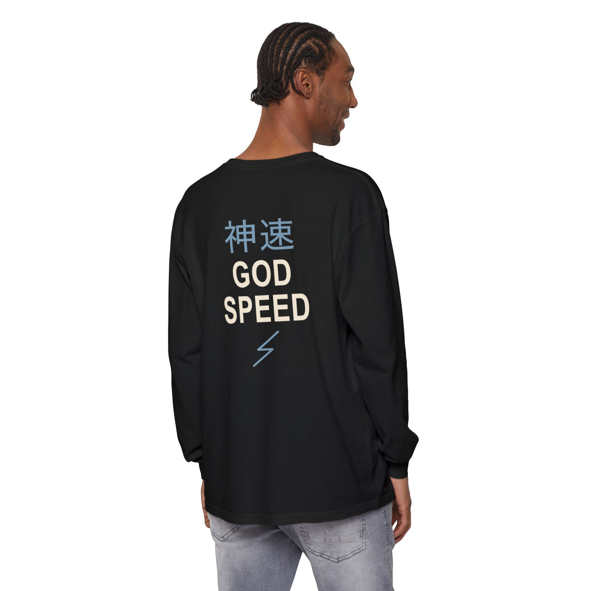 Electric Limit Kanji Long Sleeve Tee | Inspired by Killua Zoldyck from Hunter x Hunter