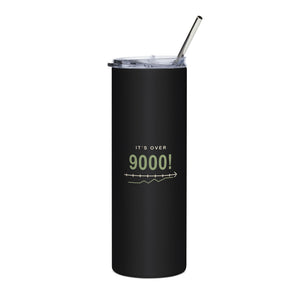 Over Nine Thousand Insulated Tumbler 20oz | Inspired by Vegeta from Dragon Ball Z