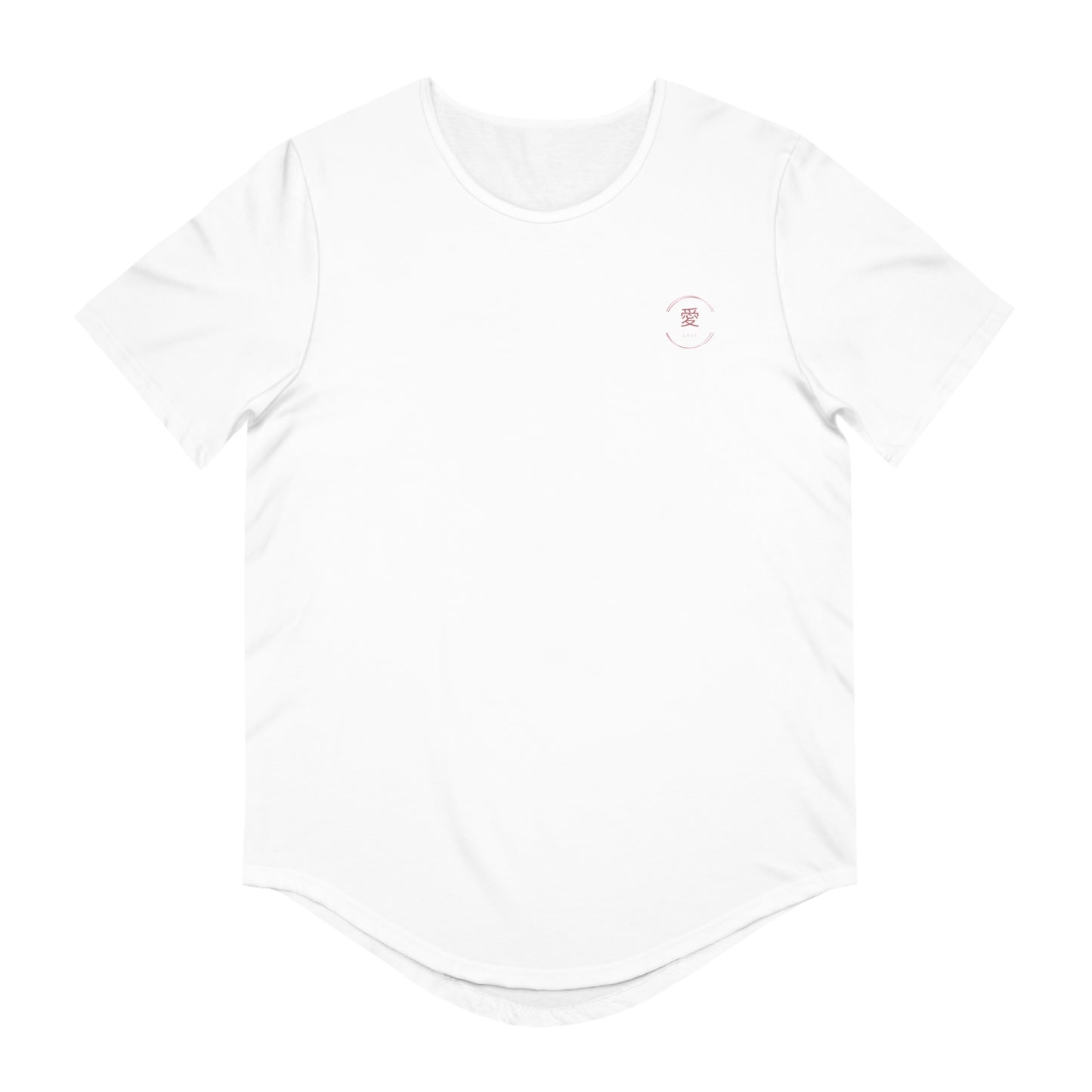 Love Kanji Men's Jersey Curved Hem Tee Shirt