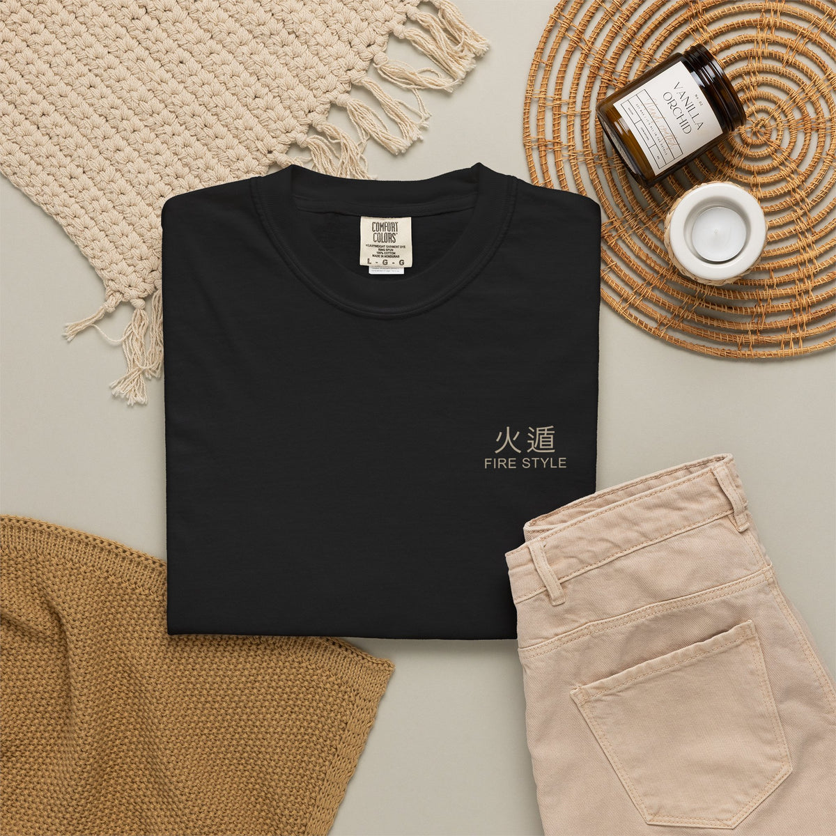 Ember Lineage Edge Edition Heavyweight Tee | Inspired by Naruto