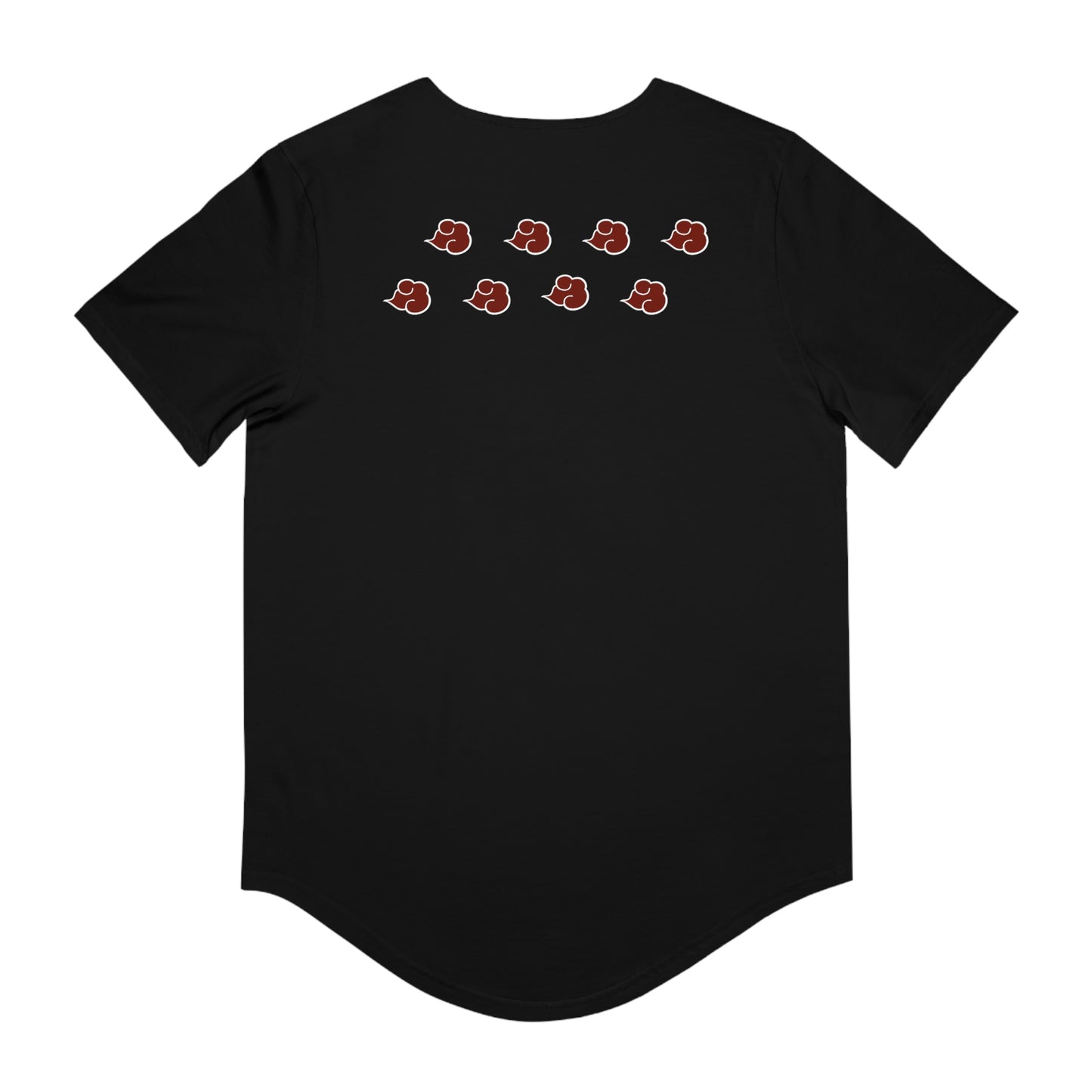 Akatsuki Inspired Men's Jersey Curved Hem Tee Shirt