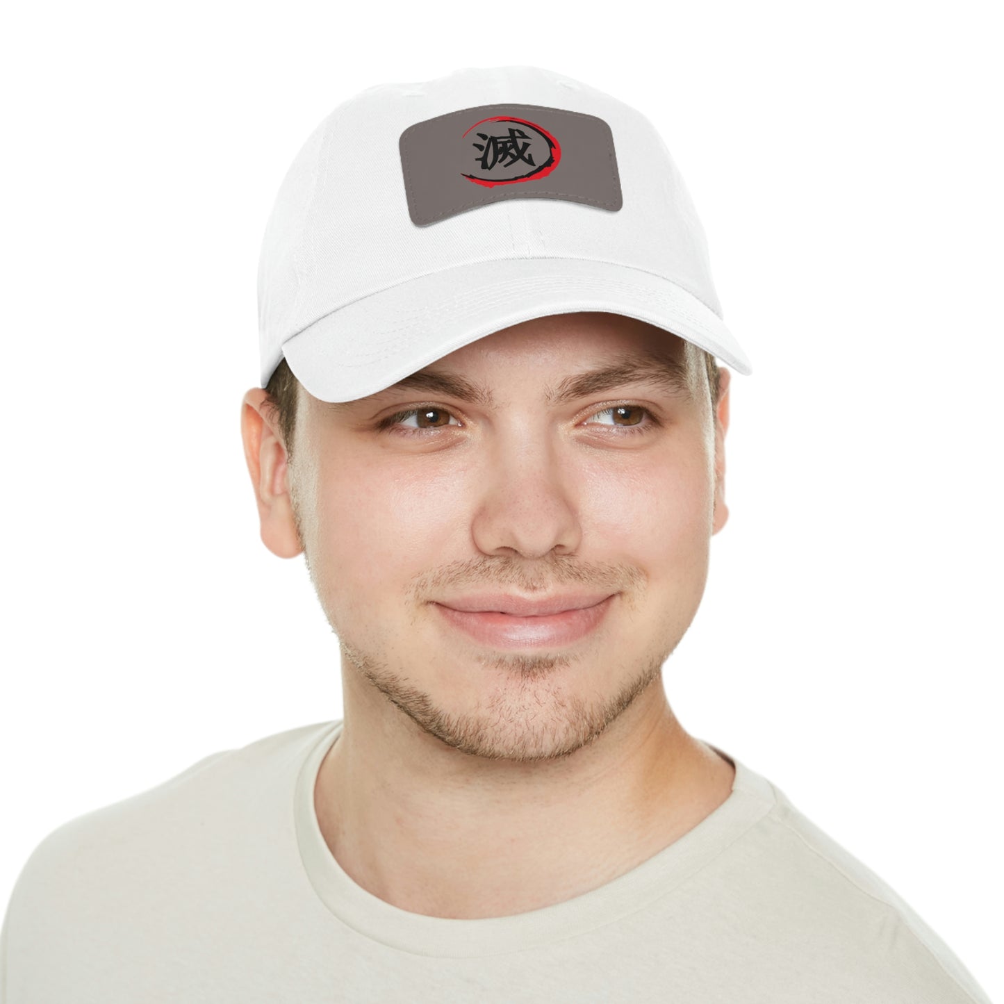 Demon Slayer Dad Hat with Leather Patch