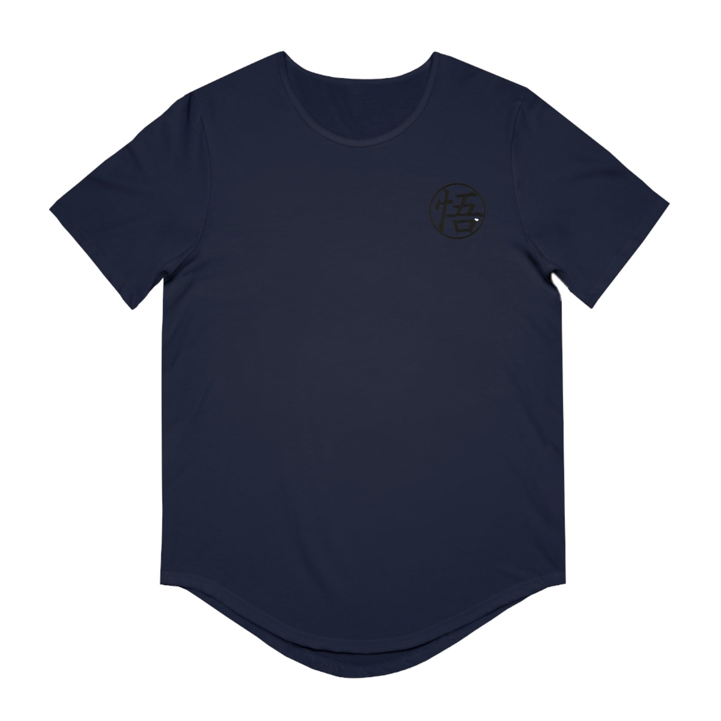 Goku Inspired Men's Jersey Curved Hem Tee Shirt