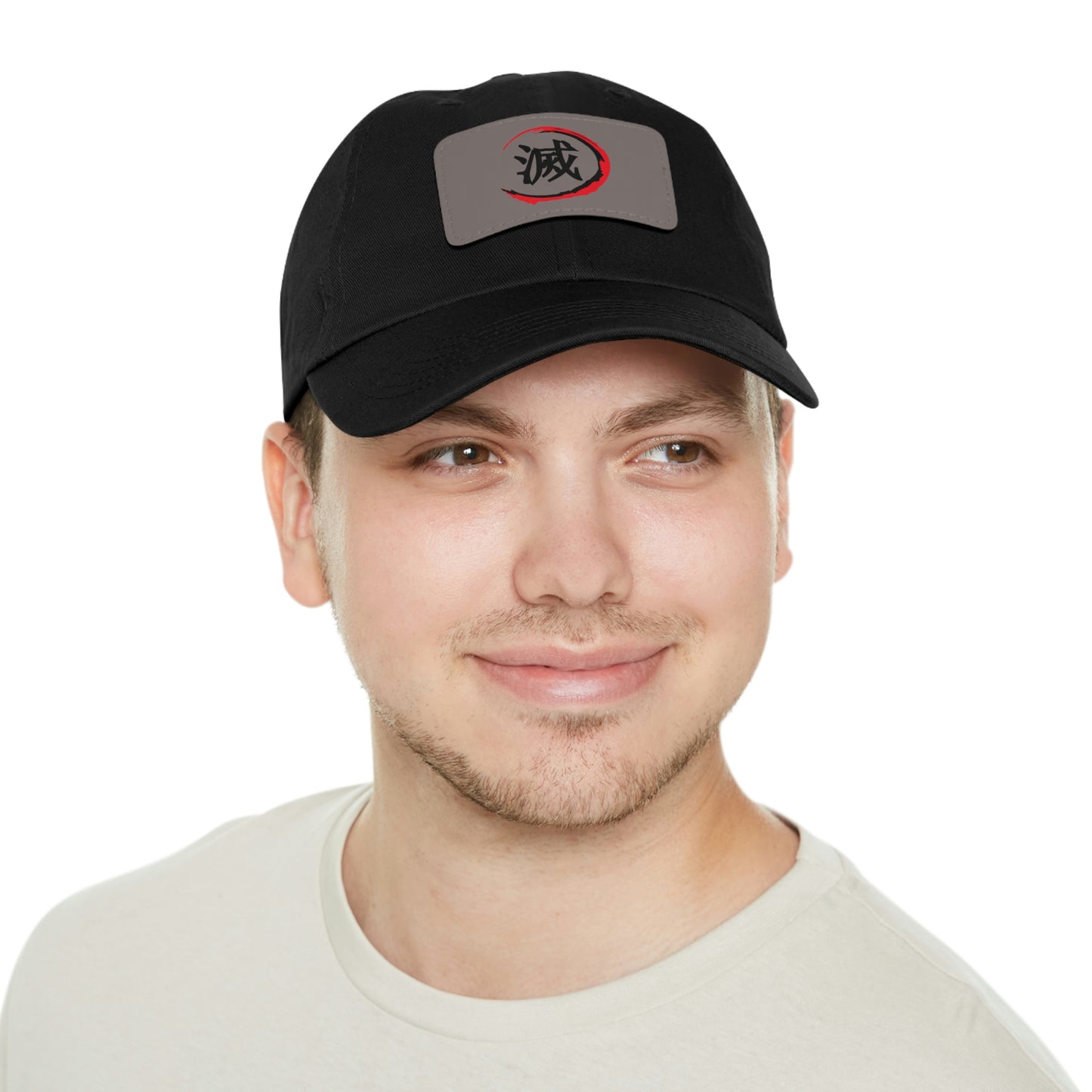 Demon Slayer Dad Hat with Leather Patch