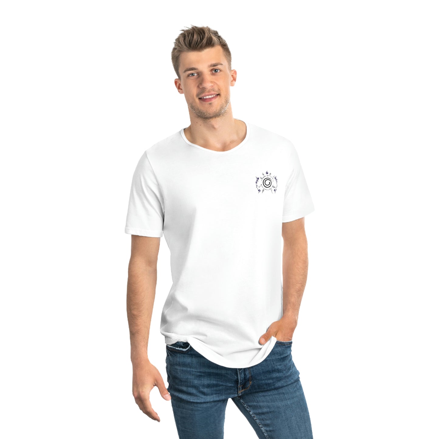 Naruto Inspired Men's Jersey Curved Hem Tee Shirt