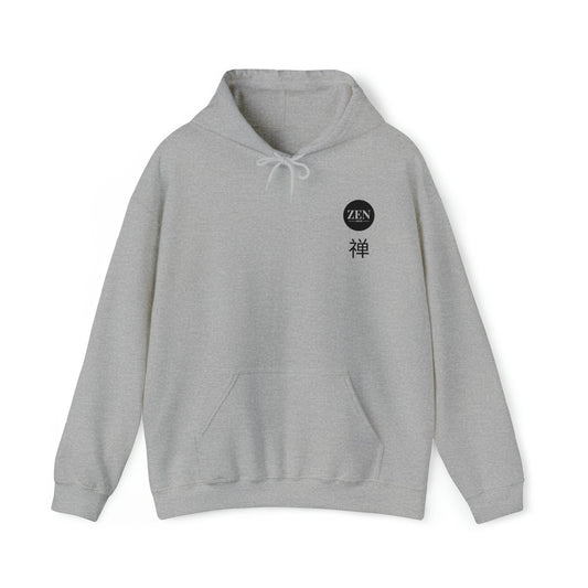 Zen kanji hoodie with a small chest print