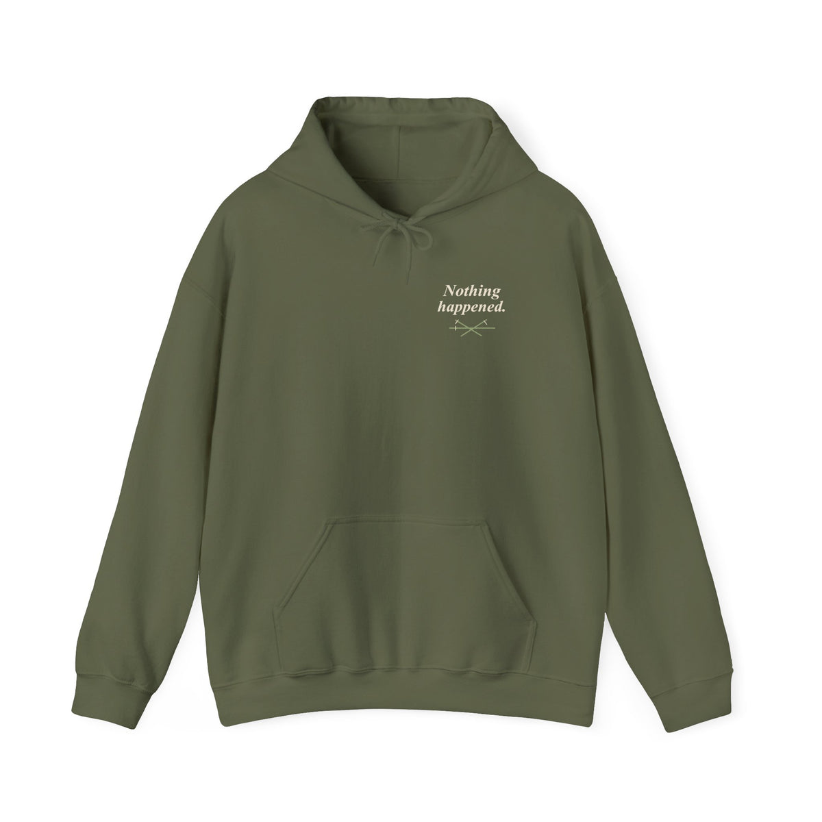 Nothing Happened Anime Quote Hoodie | Pirate Japanese Streetwear