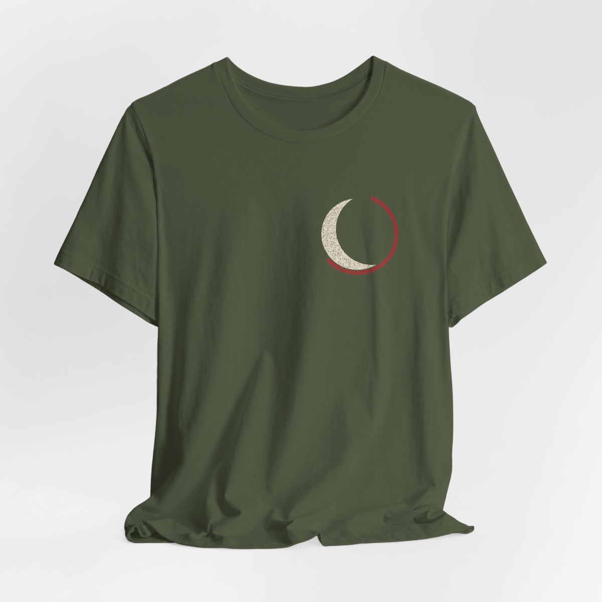 Black Moon Minimalist Anime Soft Tee | Soul Sword Japanese Streetwear