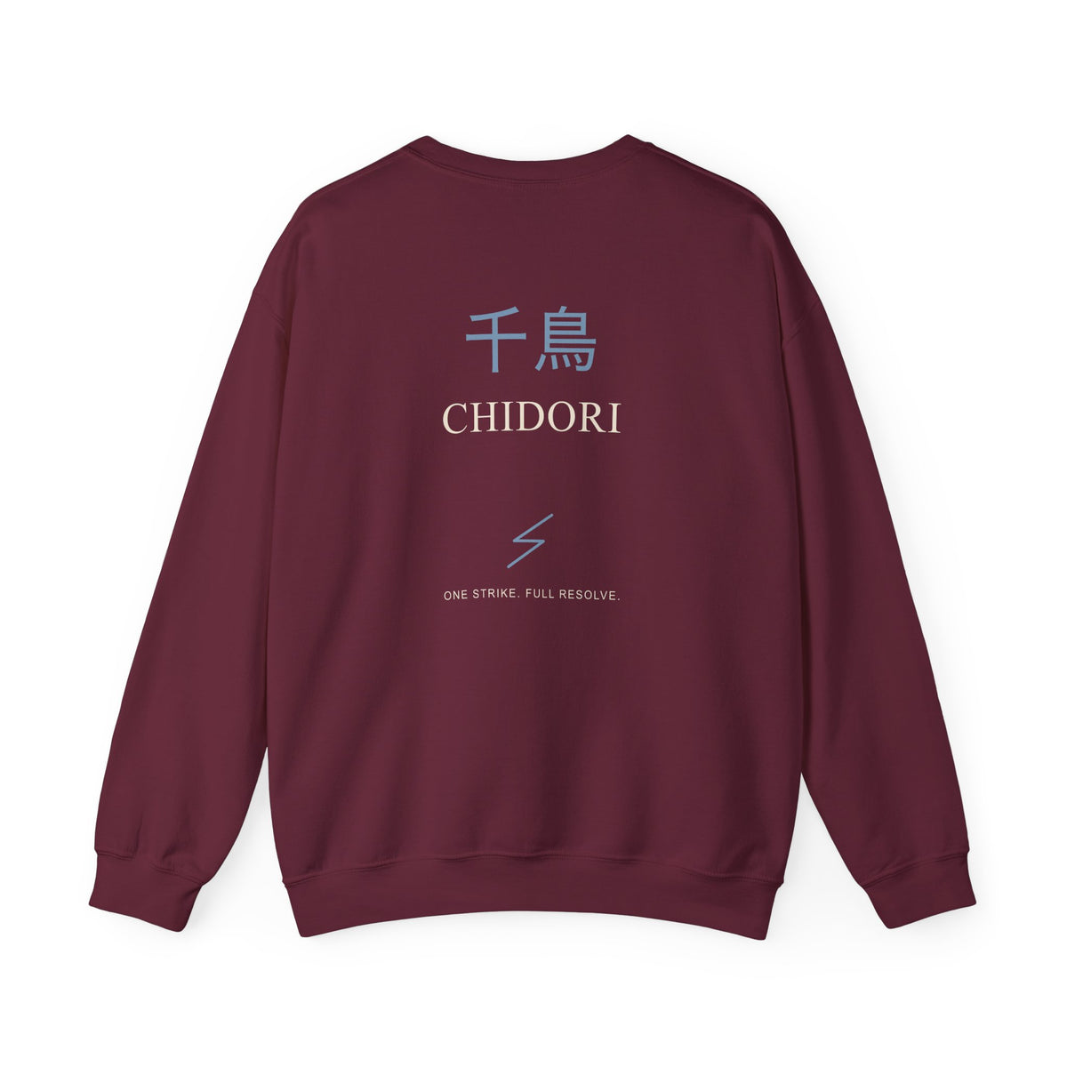 Thunder Strike Kanji Anime Crewneck Sweatshirt | Ninja Japanese Streetwear