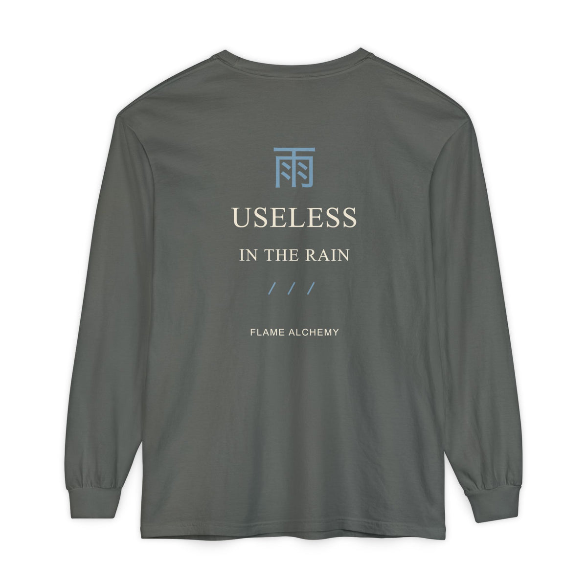 Rain Check Kanji Long Sleeve Tee | Inspired by Roy Mustang from Fullmetal Alchemist