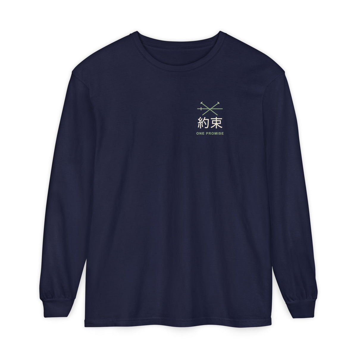 Kept Promise Kanji Anime Long Sleeve Tee | Pirate Japanese Streetwear