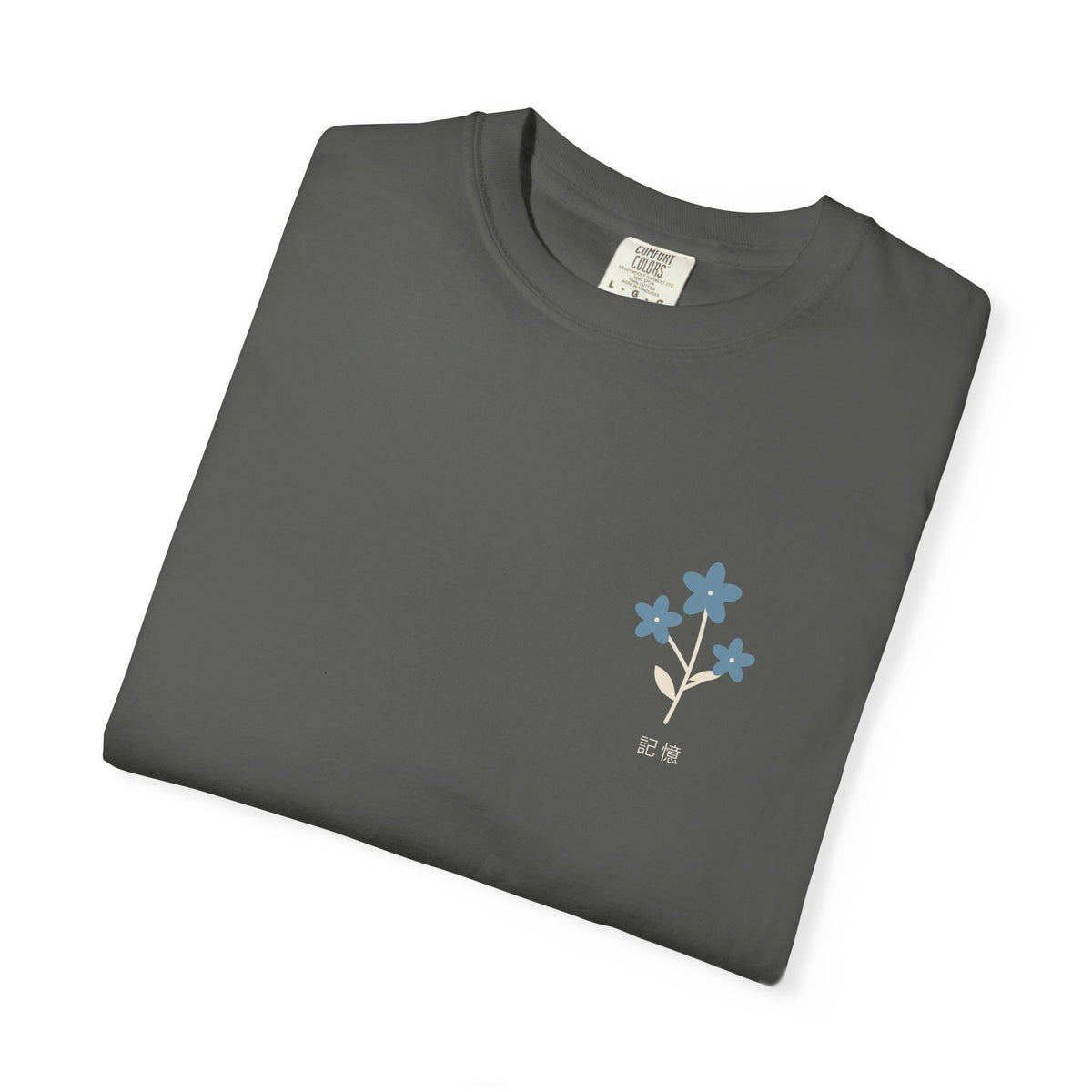 Flowers Remember Minimalist Anime Tee | Mage Journey Japanese Streetwear