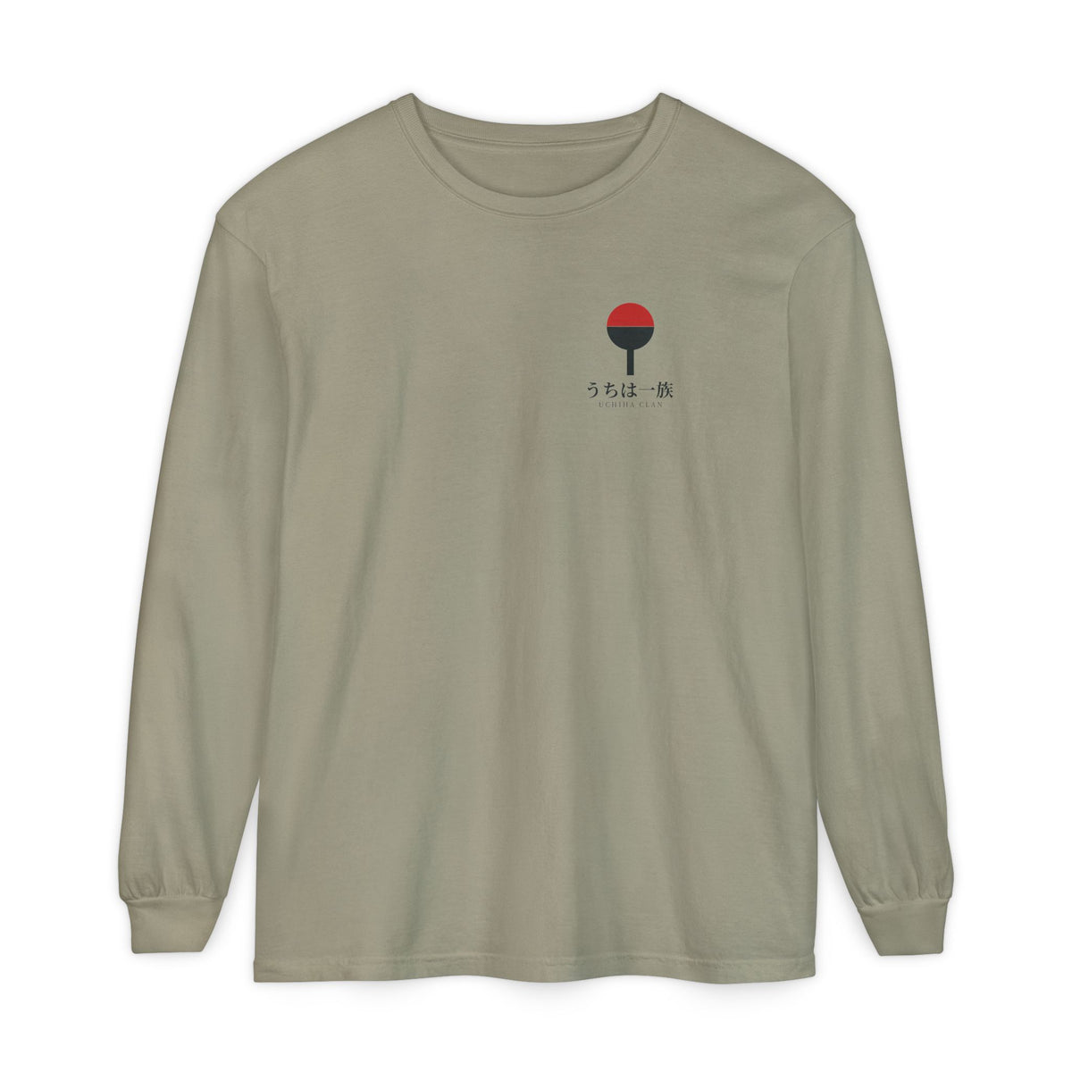 Clan Fan Crest Kanji Long Sleeve Tee | Inspired by the Uchiha clan of Naruto