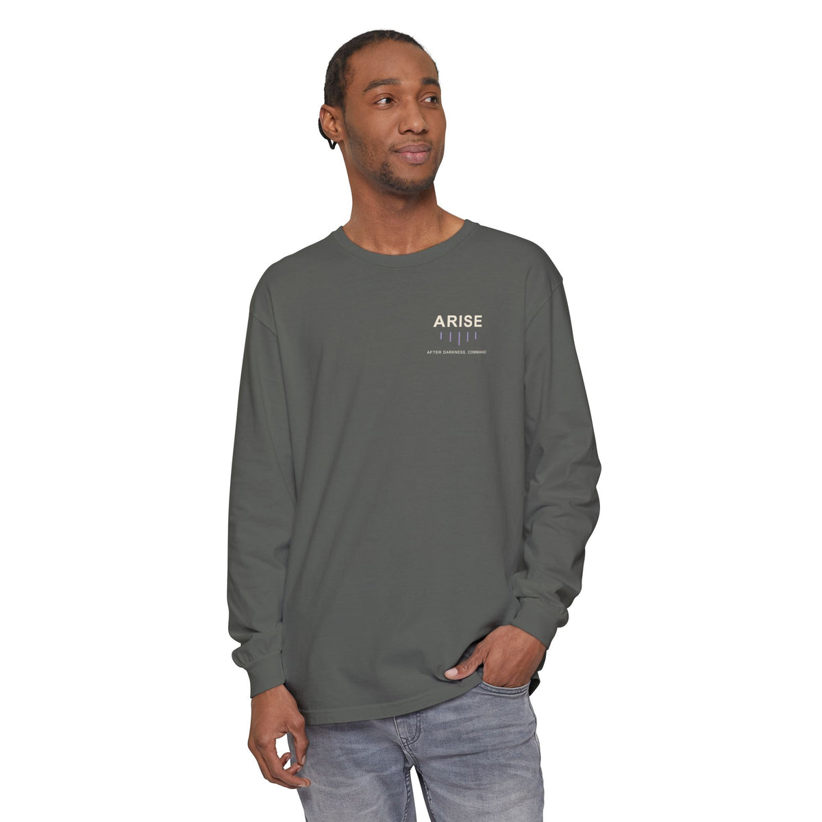 After Darkness Minimalist Anime Long Sleeve Tee | Shadow Rank Gym Japanese Streetwear