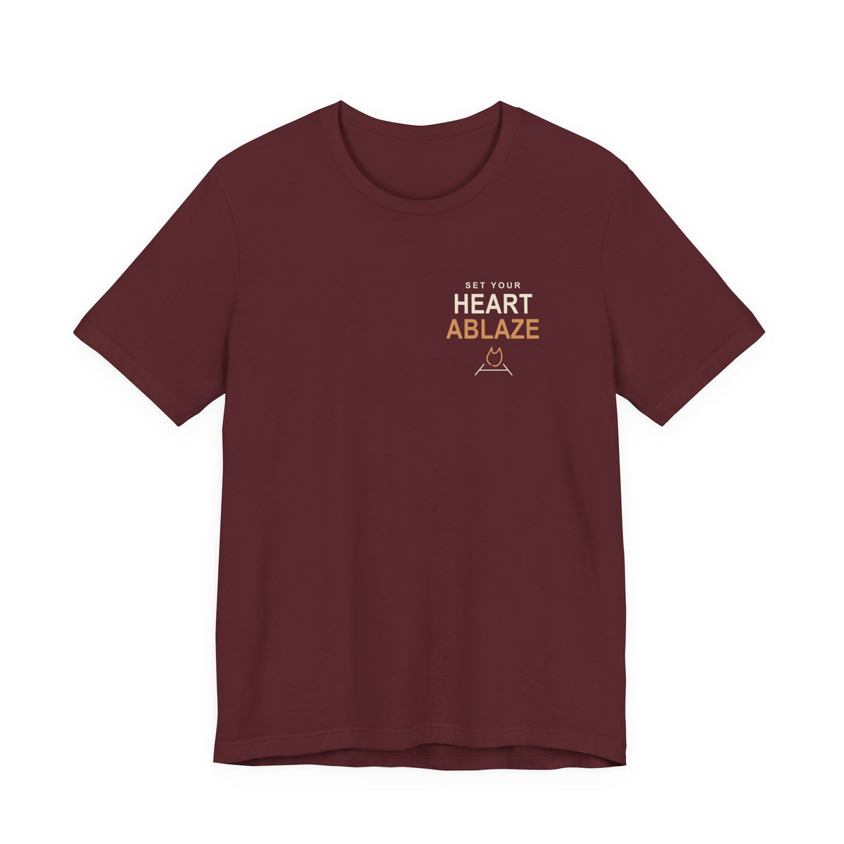 Heart Ablaze Anime Quote Soft Tee | Demon Hunter Japanese Streetwear