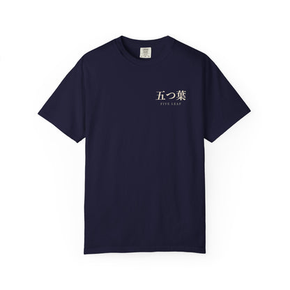 Five Leaf Kanji Heavyweight Tee | Inspired by Asta from Black Clover