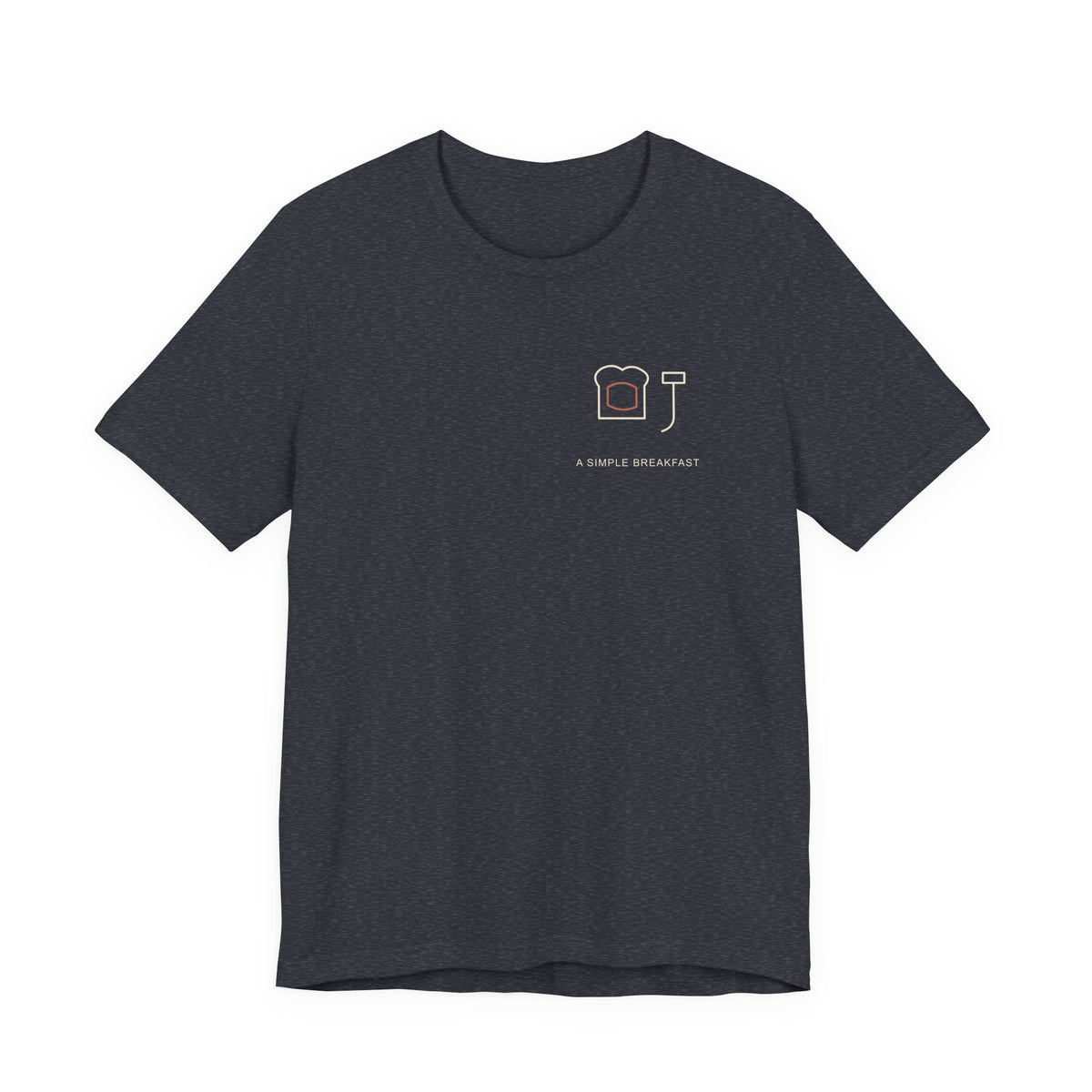 Simple Breakfast Minimalist Anime Soft Tee | Devil Hunter Japanese Streetwear