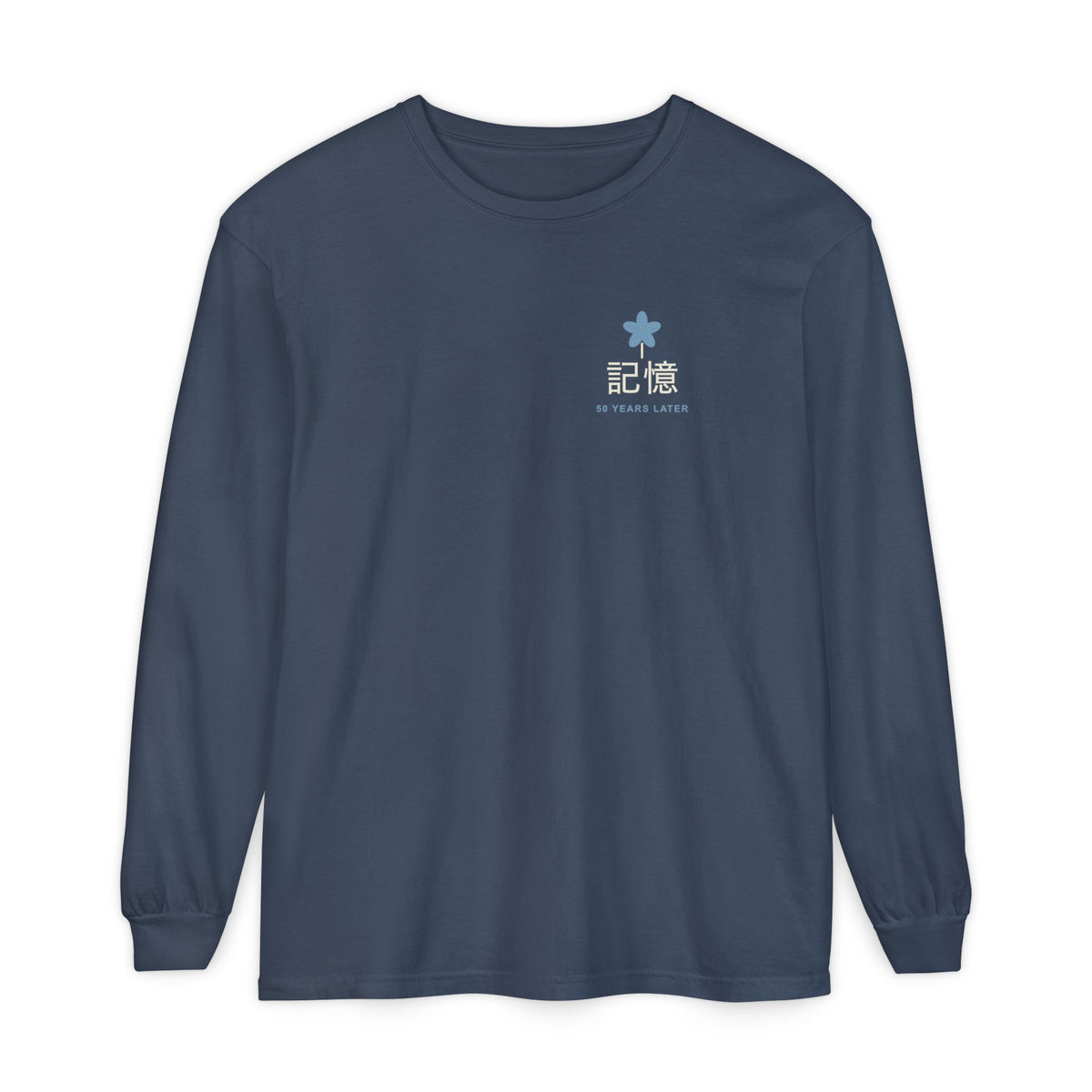 Memory of the Sky Kanji Long Sleeve Tee | Inspired by Frieren and Himmel from Frieren