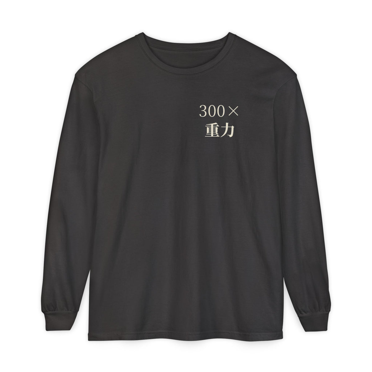 Gravity Club Kanji Anime Long Sleeve Tee | Saiyan Gym Japanese Streetwear