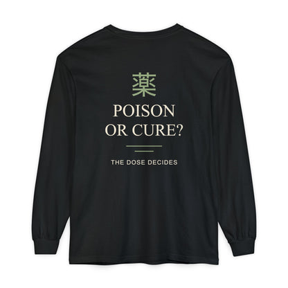 The Dose Makes Kanji Long Sleeve Tee | Inspired by Maomao from The Apothecary Diaries