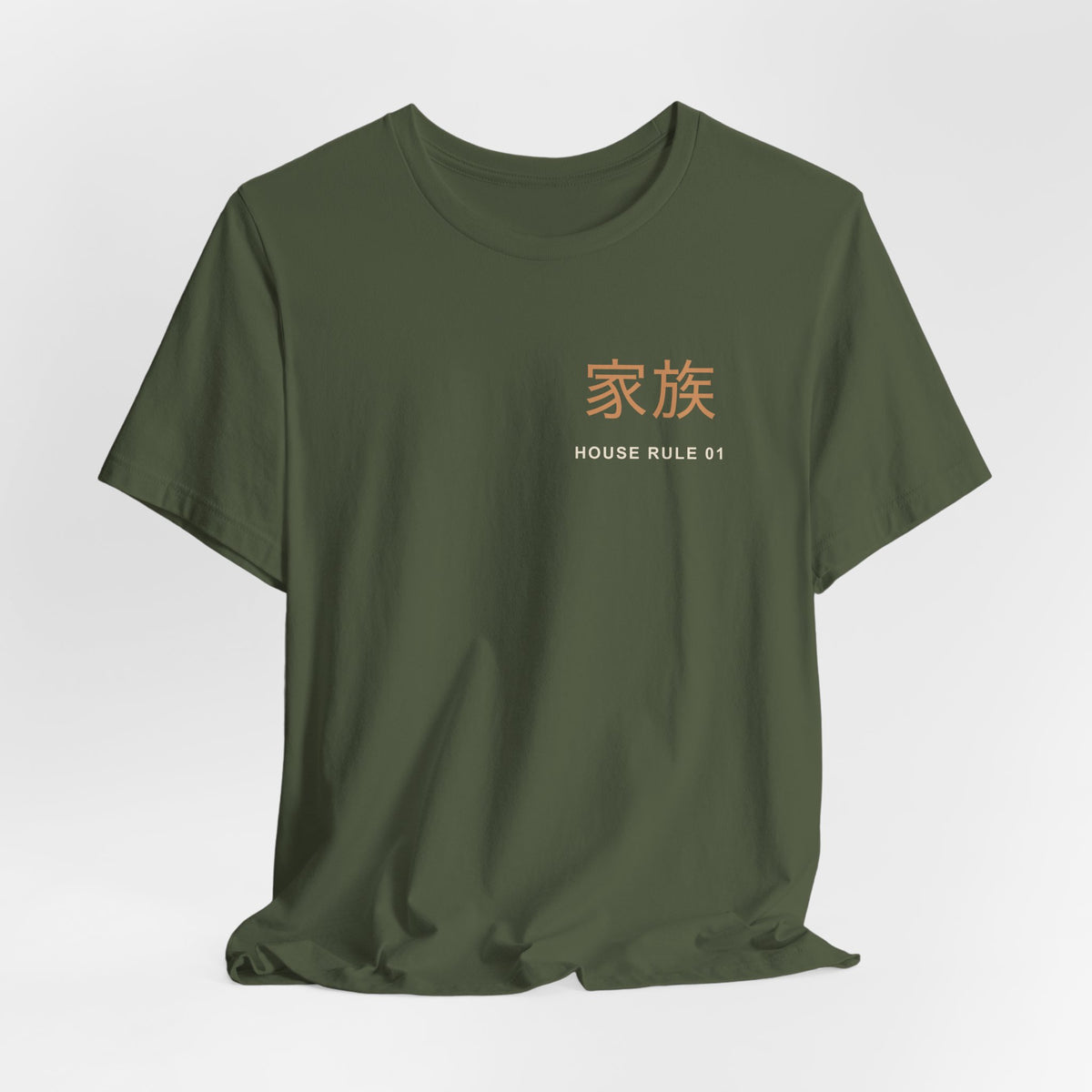 Family Policy Kanji Anime Soft Tee | Retired Assassin Japanese Streetwear