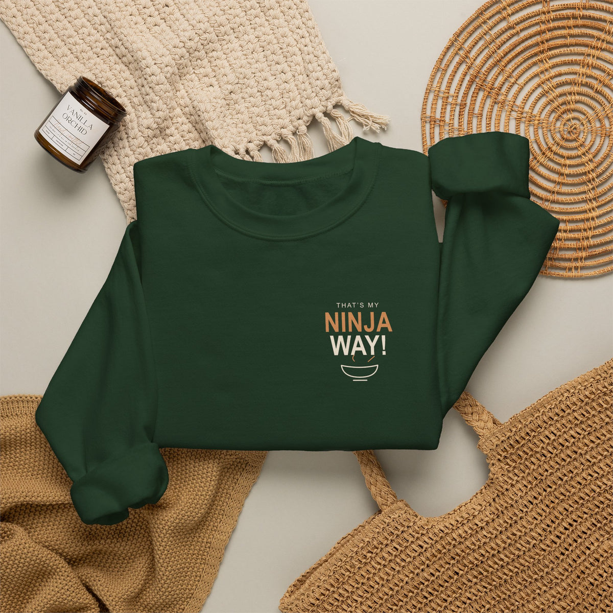 My Ninja Way Quote Crewneck Sweatshirt | Inspired by Naruto Uzumaki from Naruto