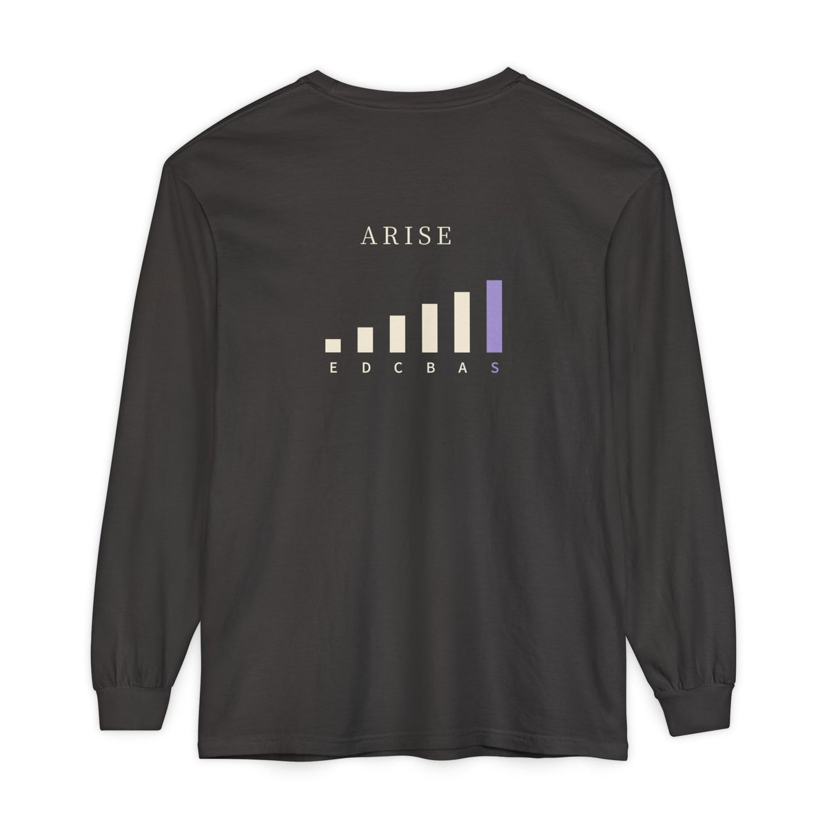 Rank Ascension Kanji Anime Long Sleeve Tee | Shadow Rank Gym Japanese Streetwear