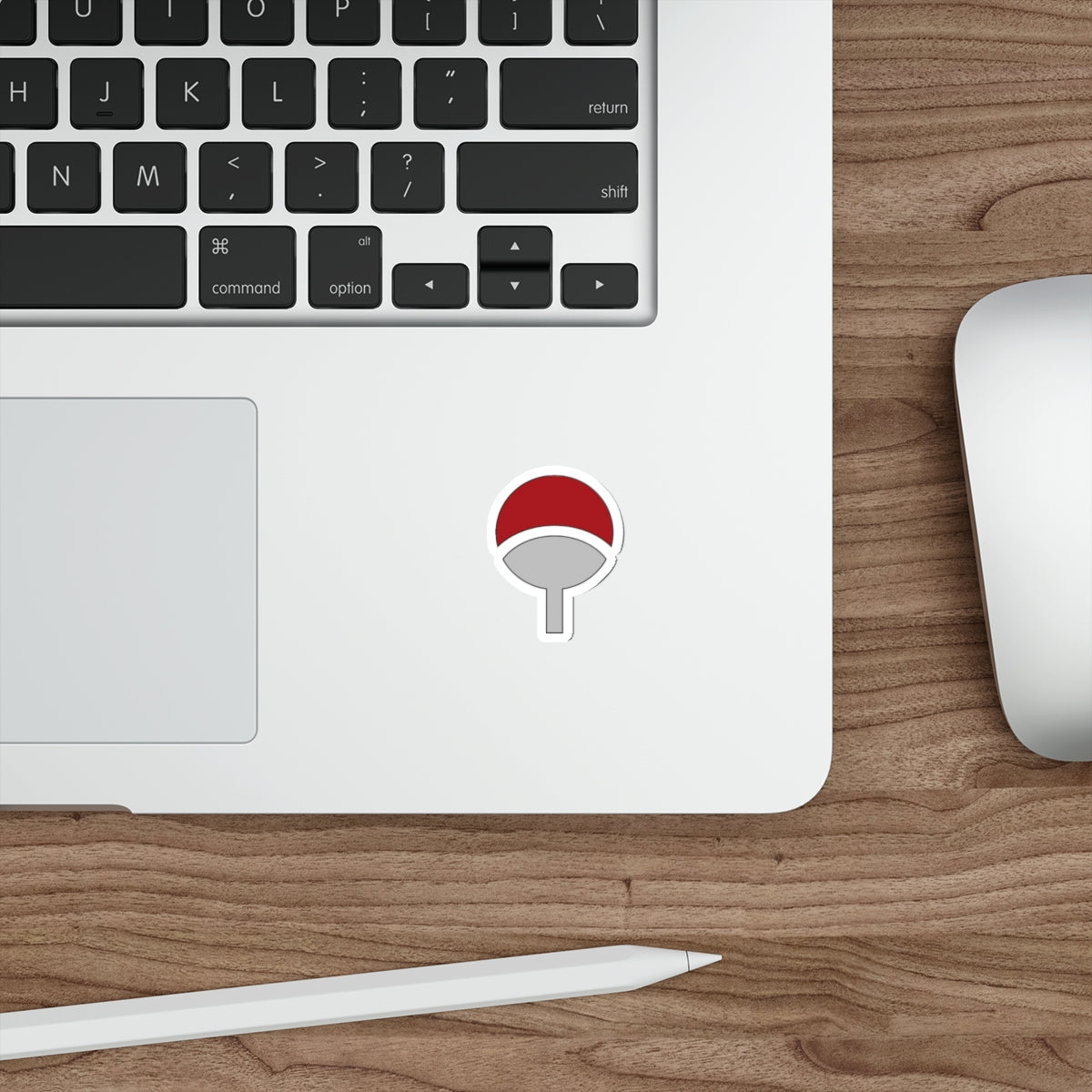 Uchiha Crest Die-Cut Sticker — Anime Clan Emblem