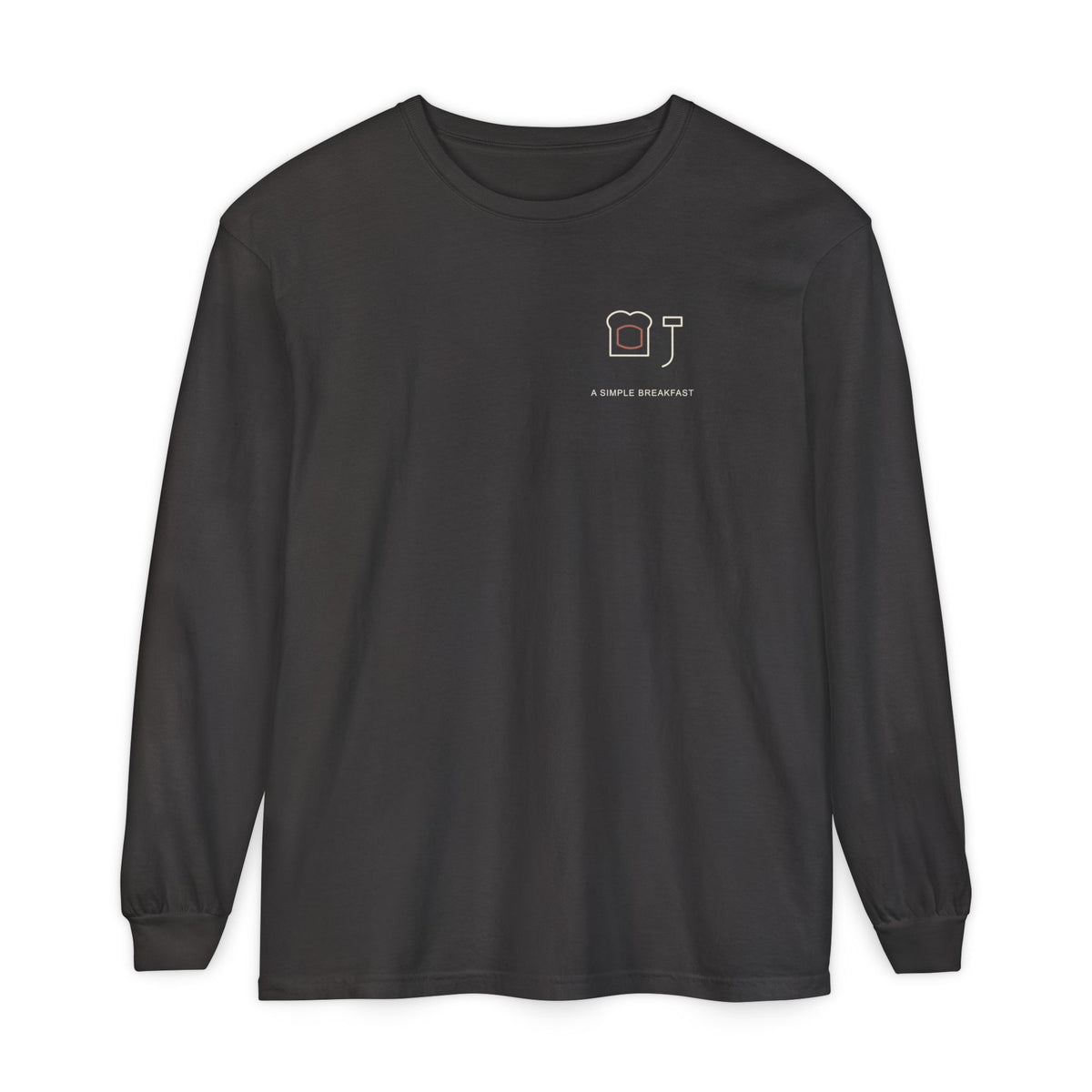 Simple Breakfast Minimalist Long Sleeve Tee | Inspired by Denji from Chainsaw Man