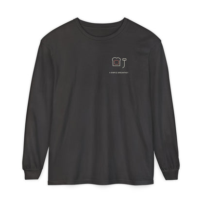 Simple Breakfast Minimalist Long Sleeve Tee | Inspired by Denji from Chainsaw Man