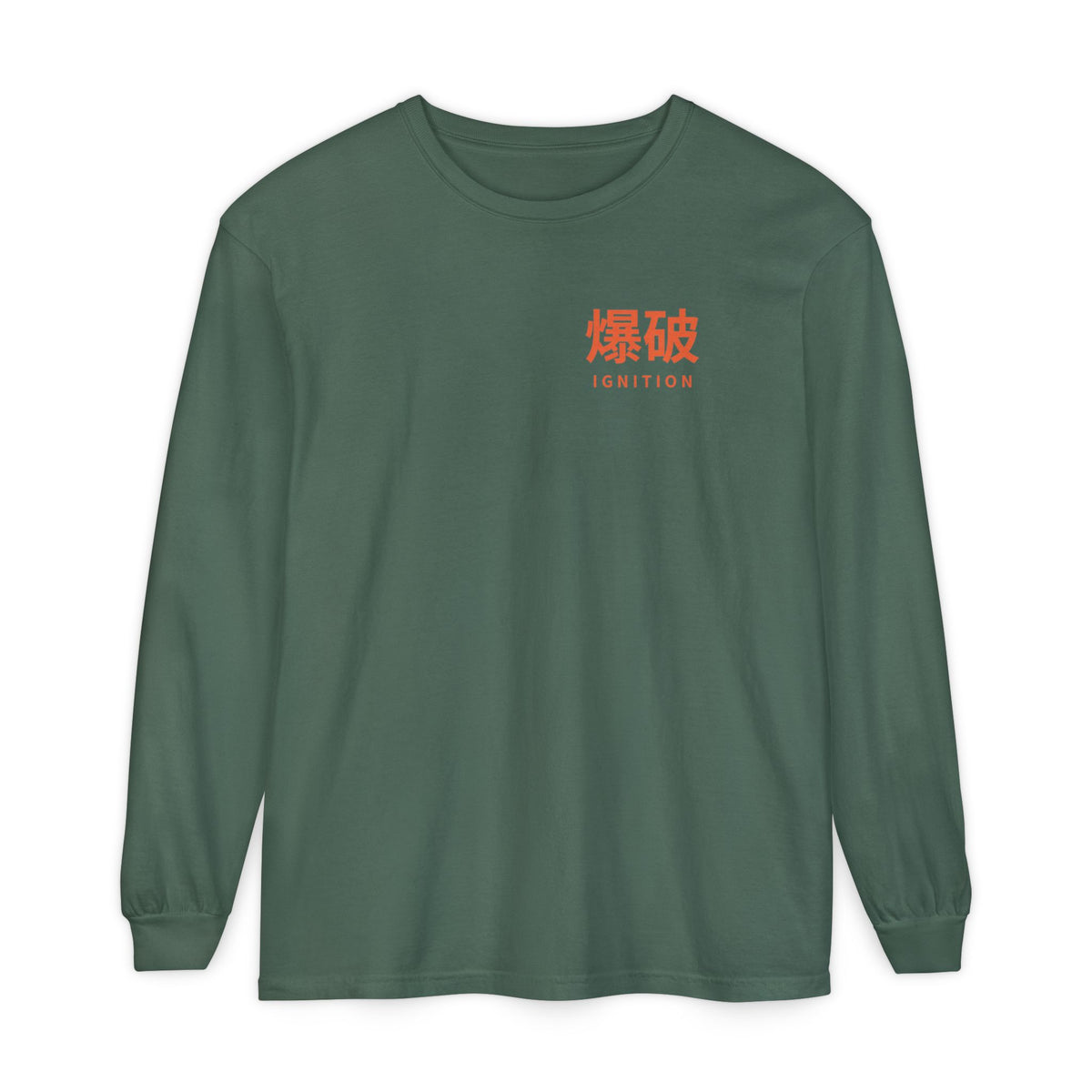 Ignition Kanji Anime Long Sleeve Tee | Explosion Japanese Streetwear