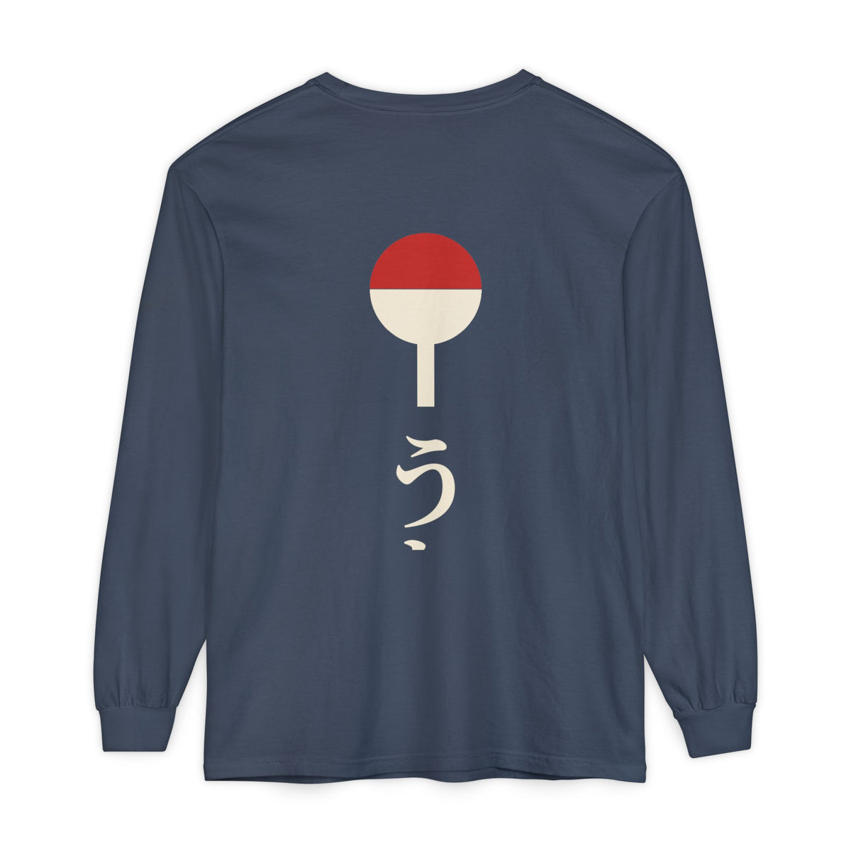 Clan Fan Crest Kanji Long Sleeve Tee | Inspired by the Uchiha clan of Naruto