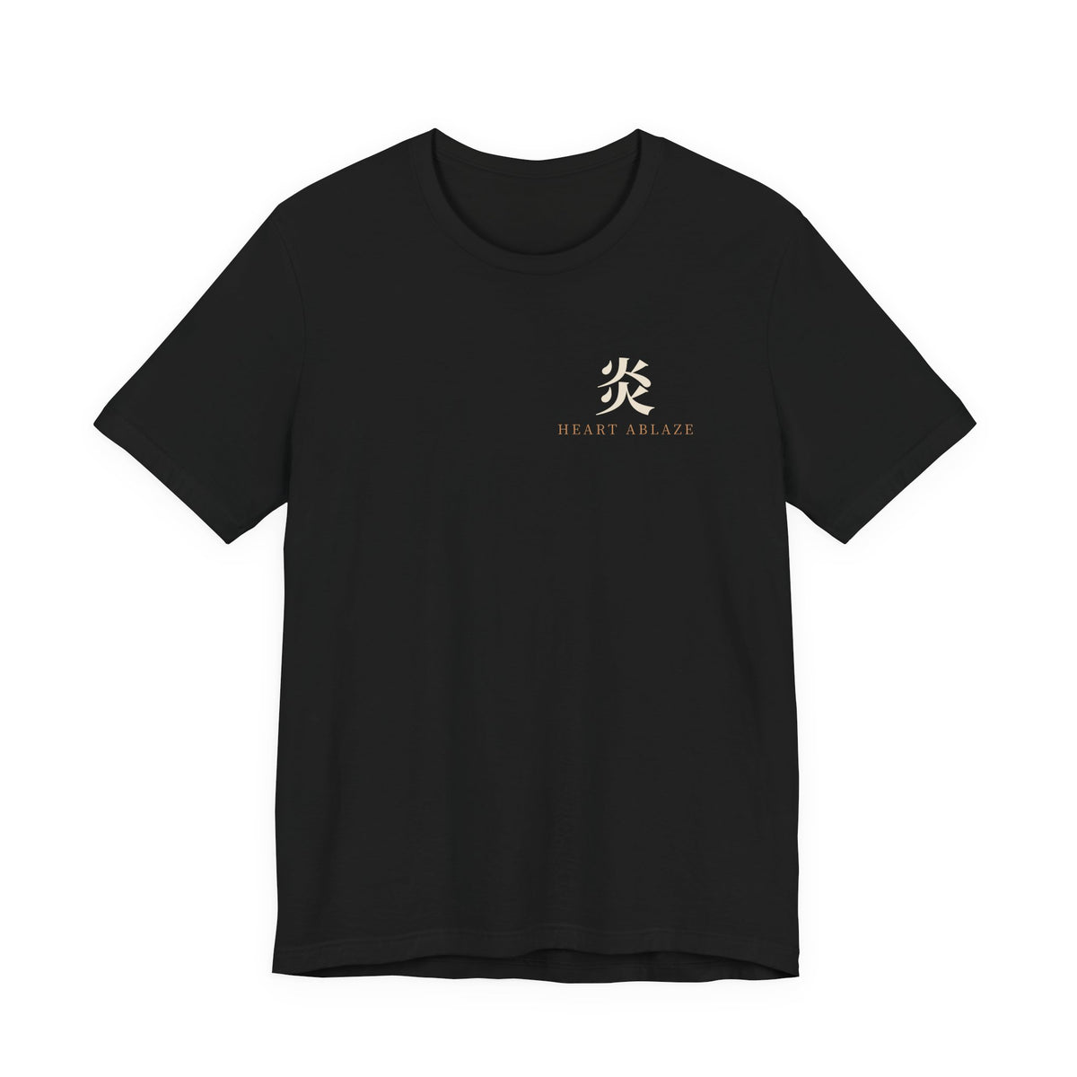 Flame Watch Kanji Anime Soft Tee | Demon Hunter Japanese Streetwear