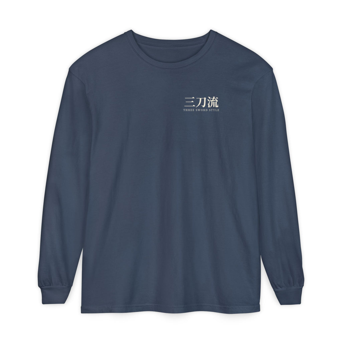 Threefold Kanji Anime Long Sleeve Tee | Pirate Japanese Streetwear
