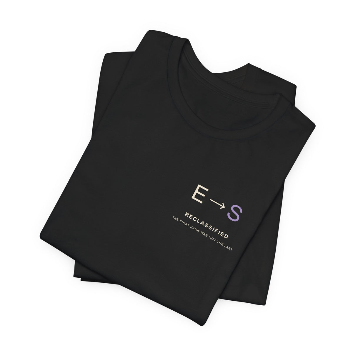 Reclassified Minimalist Anime Soft Tee | Shadow Rank Gym Japanese Streetwear