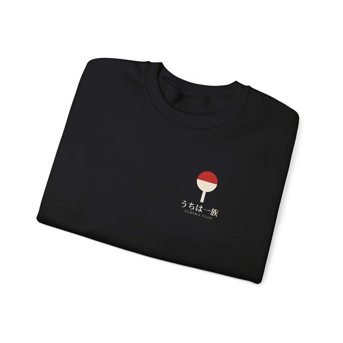 Clan Fan Crest Kanji Crewneck Sweatshirt | Inspired by the Uchiha clan of Naruto