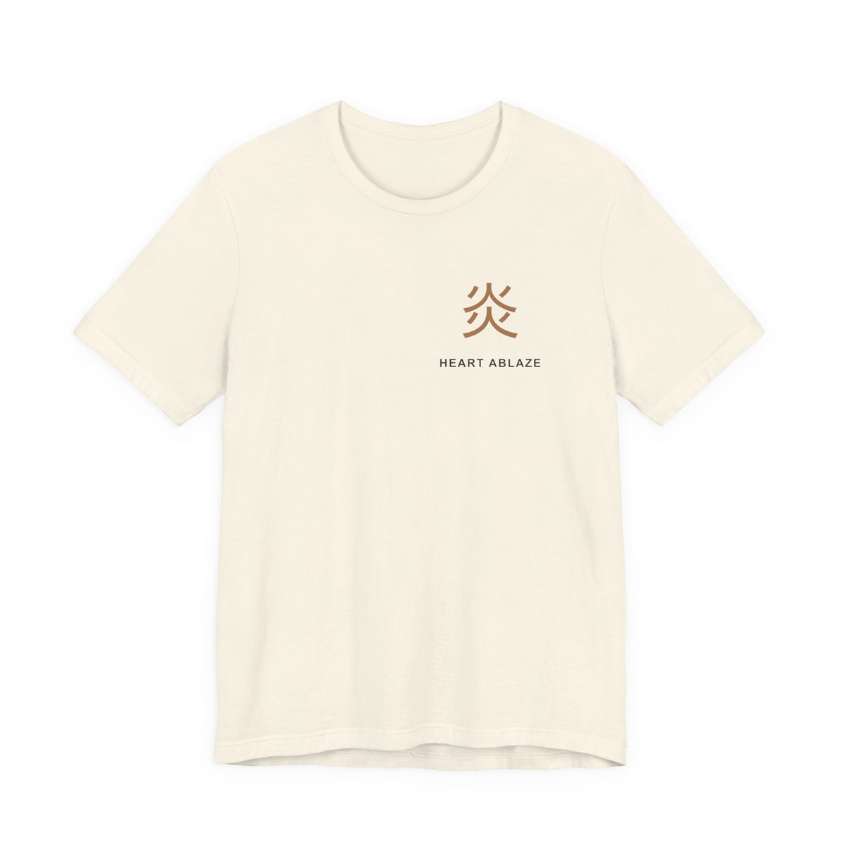 Burning Resolve Kanji Anime Soft Tee | Demon Hunter Japanese Streetwear