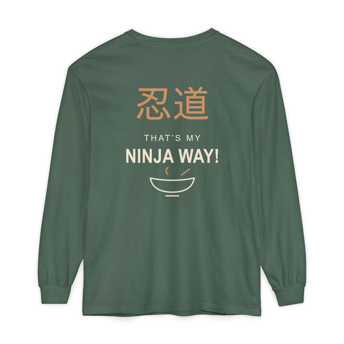 Ninja Way Kanji Anime Long Sleeve Tee | Ninja Japanese Streetwear