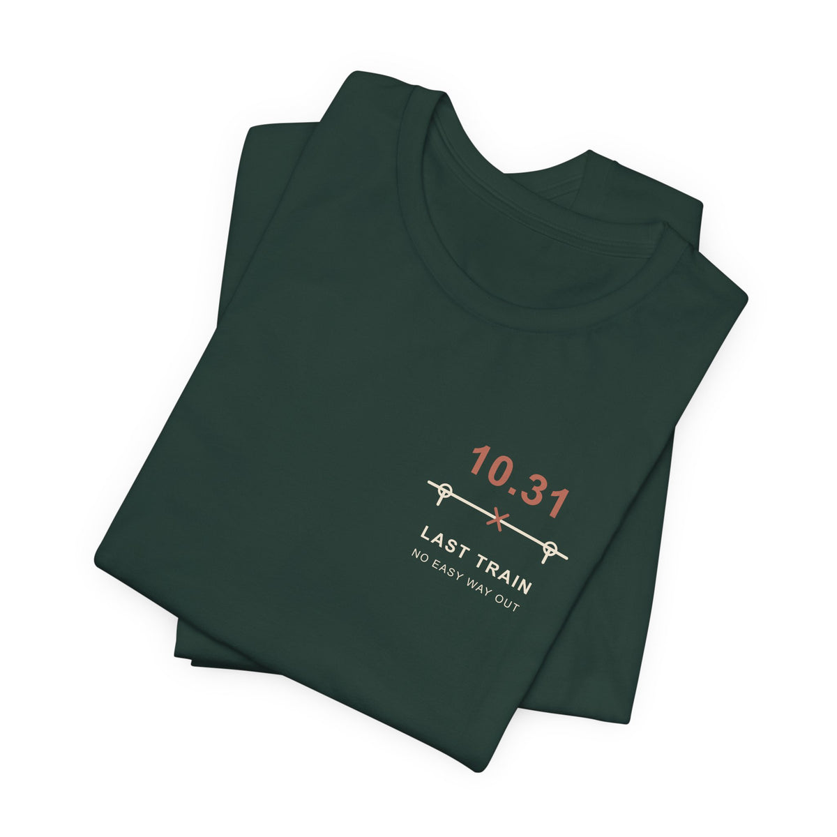 Last Train October Minimalist Anime Soft Tee | Sorcerer Japanese Streetwear