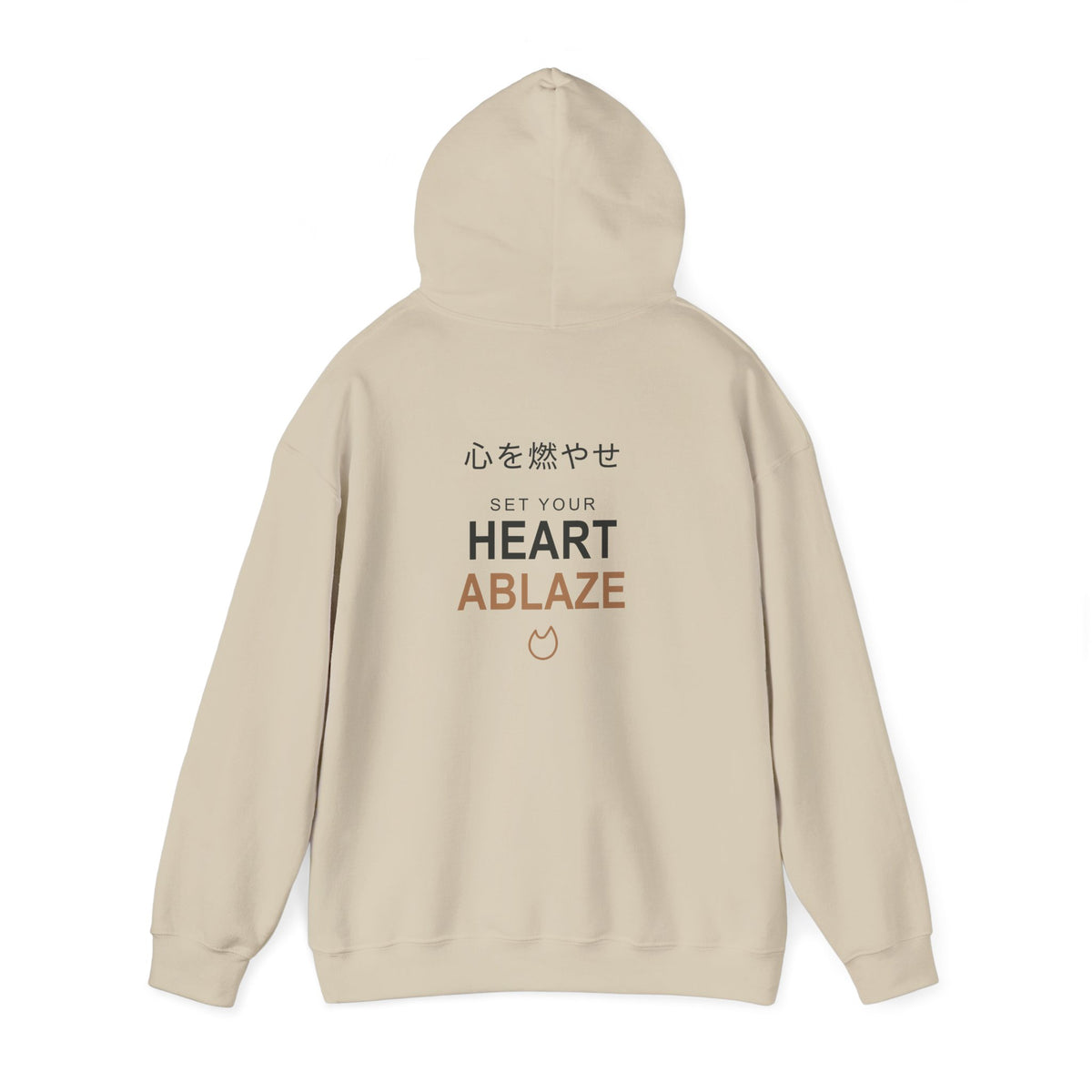 Burning Resolve Kanji Anime Hoodie | Demon Hunter Japanese Streetwear