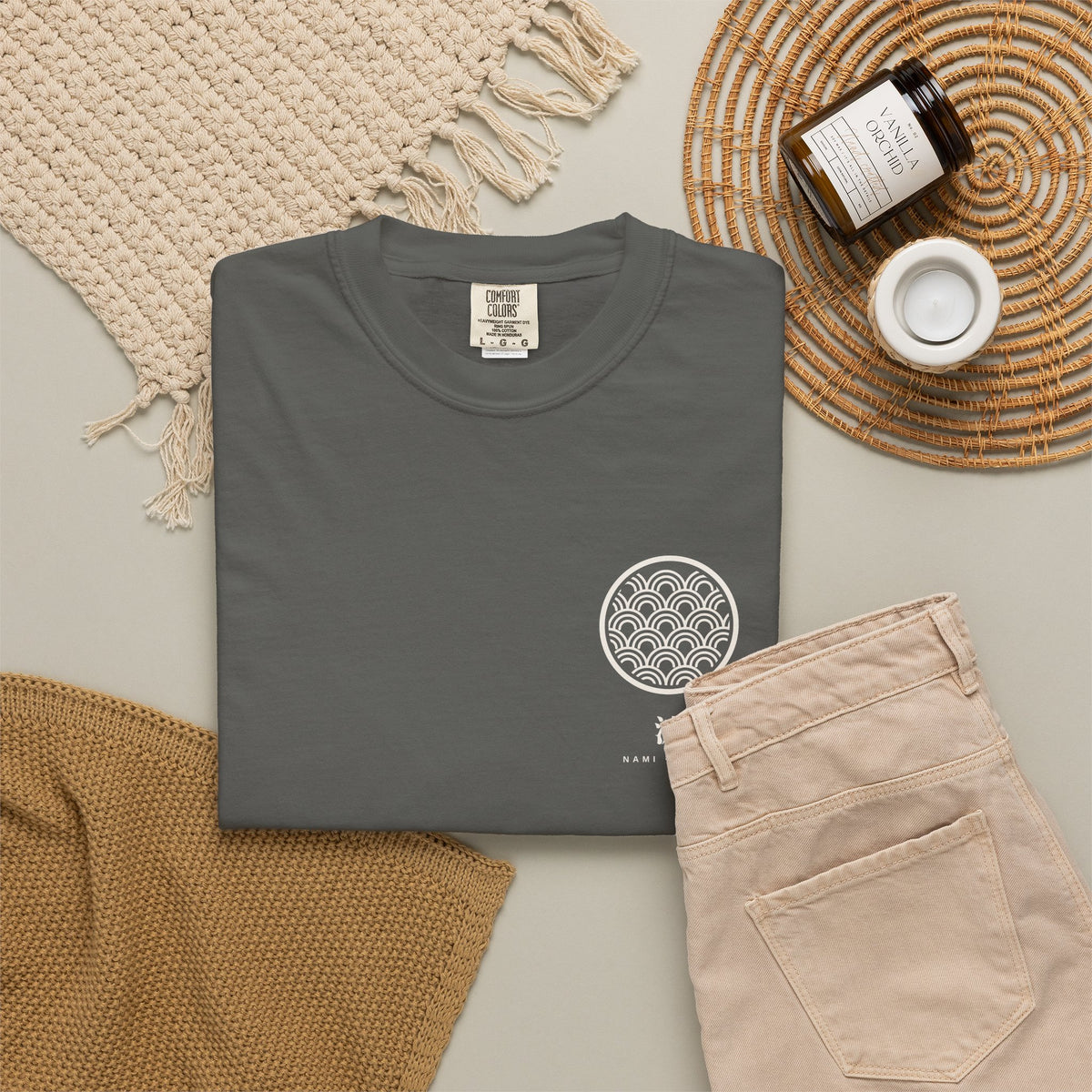 Nami Wave Crest Anime Tee | Minimalist Japanese Streetwear Shirt