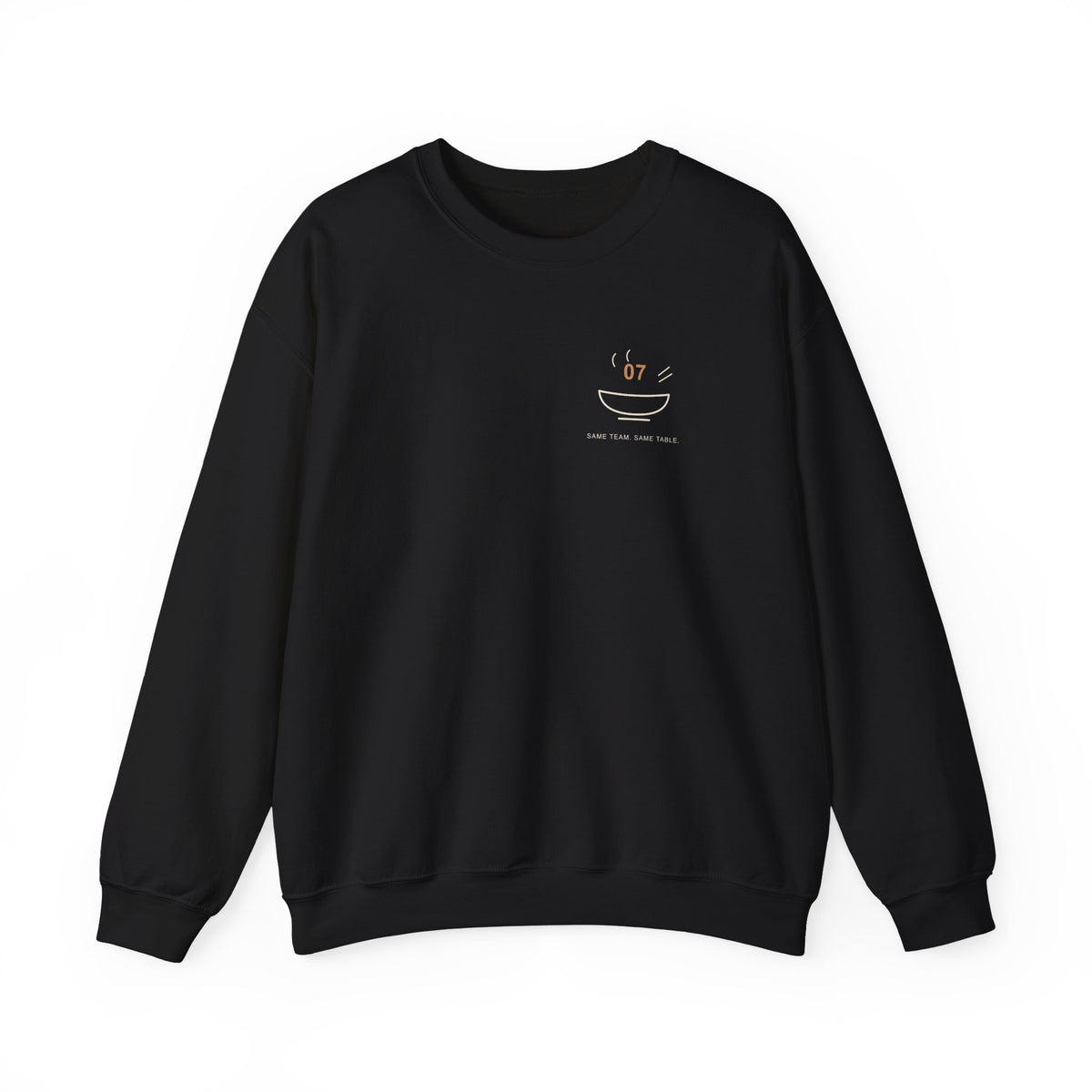 Table for Seven Minimalist Anime Crewneck Sweatshirt | Ninja Japanese Streetwear