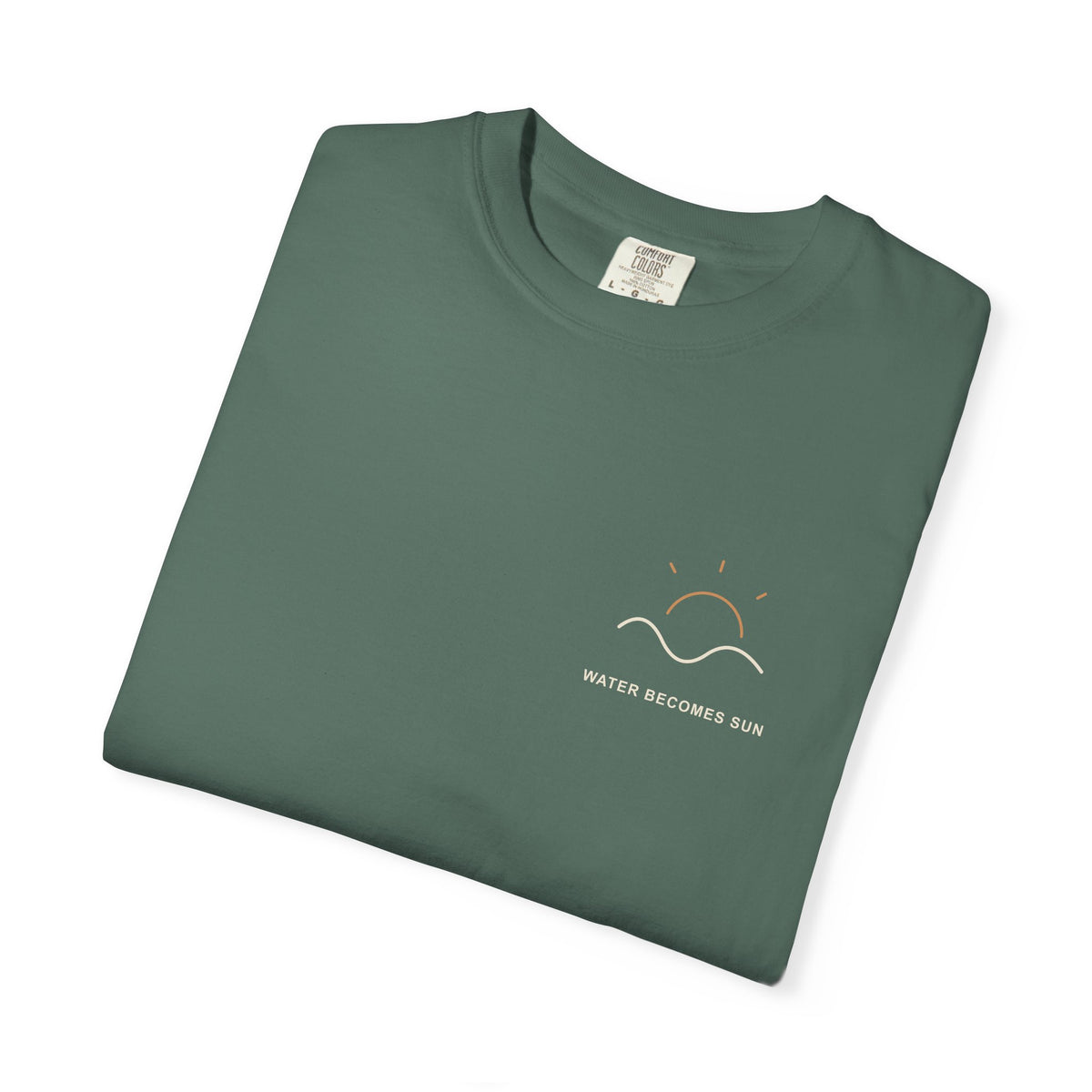 Water Becomes Sun Minimalist Anime Tee | Demon Hunter Japanese Streetwear