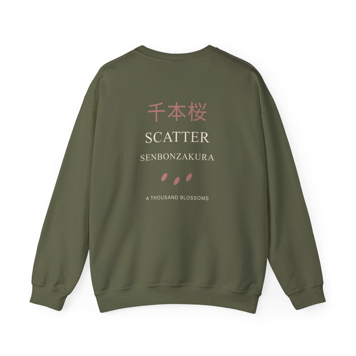 Scatter Kanji Crewneck Sweatshirt | Inspired by Byakuya Kuchiki from Bleach