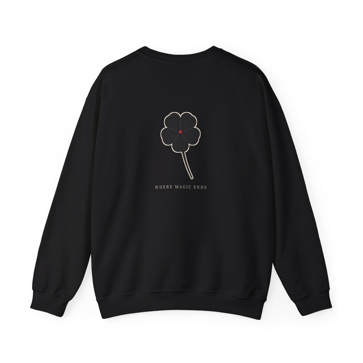 Black Clover Leaf Minimalist Crewneck Sweatshirt | Inspired by Asta from Black Clover