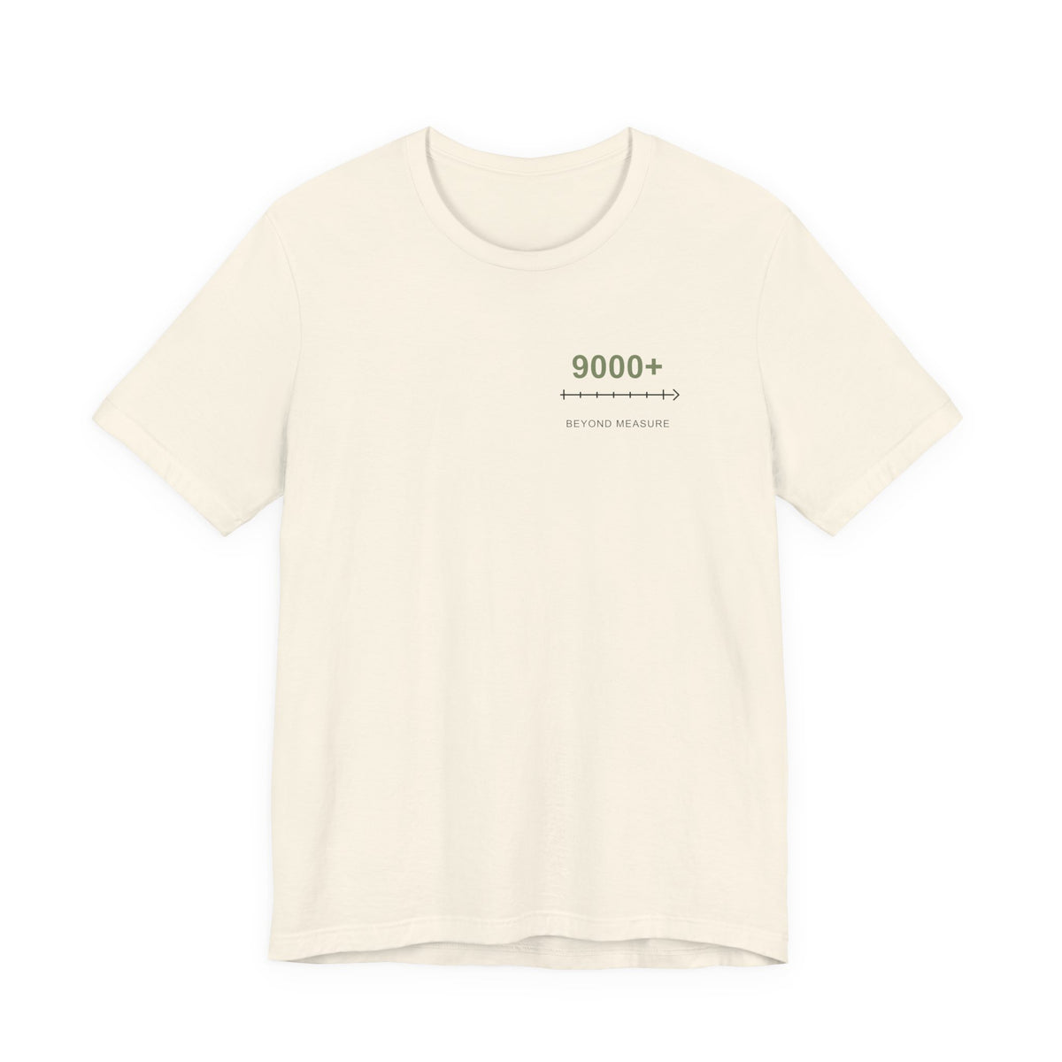 Beyond Measure Minimalist Anime Soft Tee | Power Level Japanese Streetwear