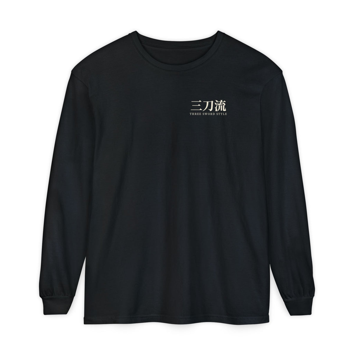 Threefold Kanji Anime Long Sleeve Tee | Pirate Japanese Streetwear