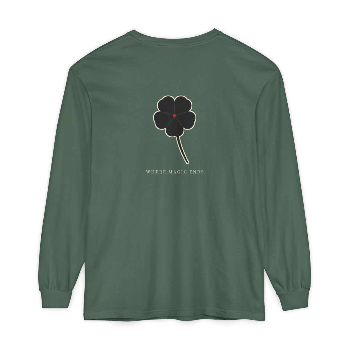 Black Clover Leaf Minimalist Long Sleeve Tee | Inspired by Asta from Black Clover