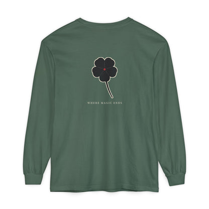 Black Clover Leaf Minimalist Long Sleeve Tee | Inspired by Asta from Black Clover